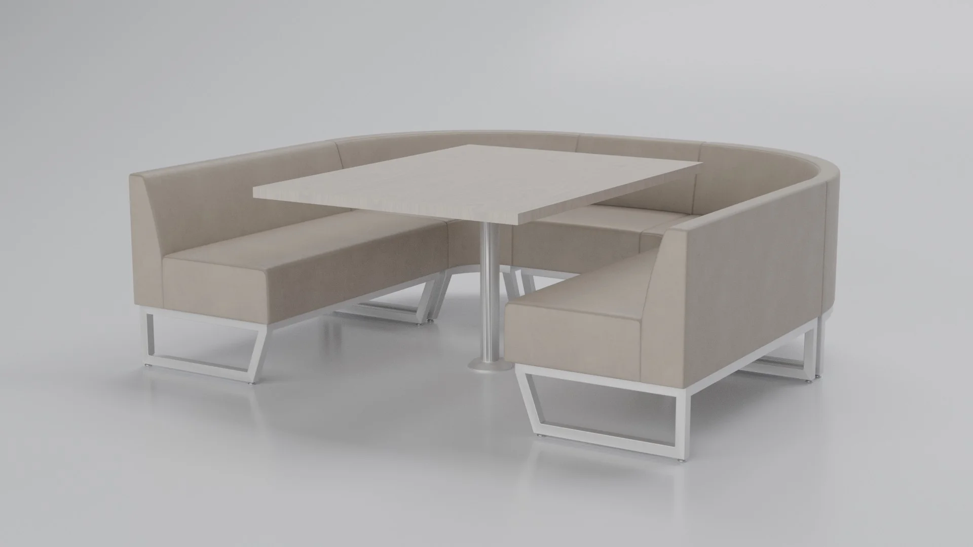 Commercial modular seating from the A10 100 collection by Cria Furniture